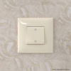 Перекрестный переключатель одноклавишный в стену, "Avanti", "Ванильная дымка" DKC