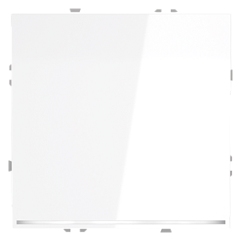 Проходной переключатель встраиваемый Voltum S70 одноклавишный с подсветкой 10А, (белый глянцевый)