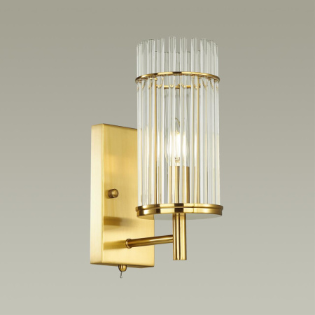 Бра с выкл.E14 1*60W FORMIA бронзовый/прозрачный ODEON LIGHT