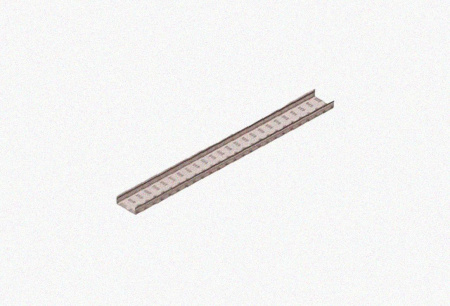 Лоток замковый перфорированный ЛМЗ 75х65х2000 УТ1,5, горячее цинкование, S1,5