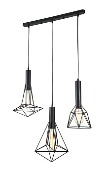 Подвесной светильник 3*E27 60Вт Черный IP20 Spider T021-03-B Maytoni