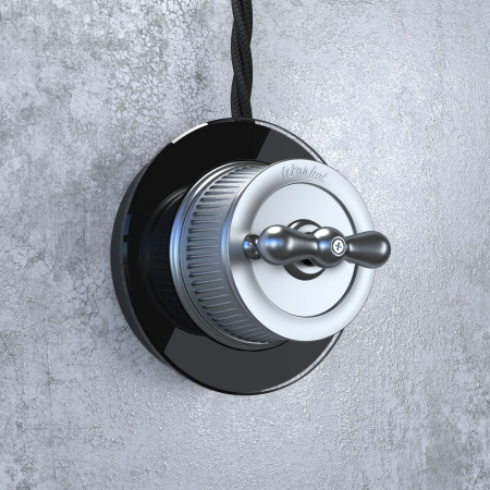 Favorit Runda Рамка на 1 пост (Черный) Werkel