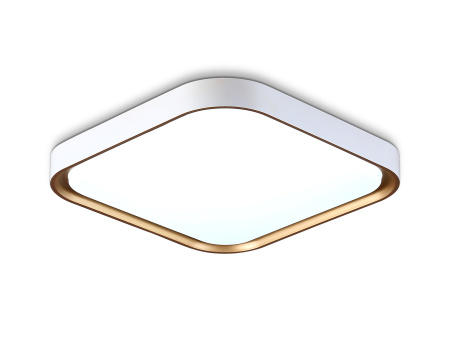 Потолочный светодиодный светильник FZ1253 WH/GD белый/золото 18W 5000K 250*250*60 (Без ПДУ) Ambrella Light