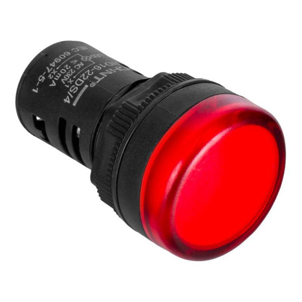 Индикатор ND16-22DS/2C красный, компактный, встр. резистор, IP65 АС/DC24В (R) CHINT Индикатор ND16-22DS/2C красный, компактный, встр. резистор, IP65 АС/DC24В (R) CHINT