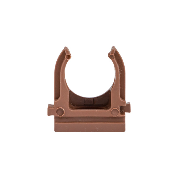 Крепеж-клипса d20 мм (10 шт) темное дерево EKF-Plast