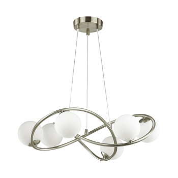 Люстра G9 6*40W SLOTA никель/белый ODEON LIGHT