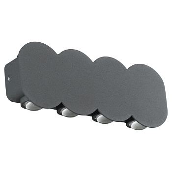 Ландшафтный настенный св-к IP54 LED 4000K 8W 85-265V CALLE темно-серый B NOVOTECH