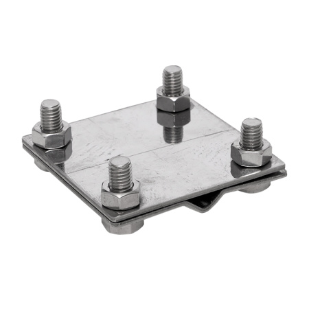 Зажим заземлитель 20 - полоса 50 (пластина 70*80мм) Ni PROxima EKF