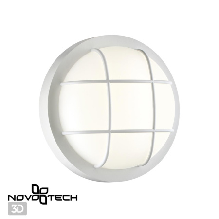Ландшафтный св/д св-к IP65 LED 4000К 12W 85-265V OPAL белый NOVOTECH
