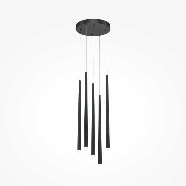 Подвесной светильник 5*LED 30Вт Черный IP20 Cascade MOD132PL-L28BK2 Maytoni