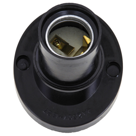 Патрон карболитовый наст, Е27 черн, наклонный PROxima EKF