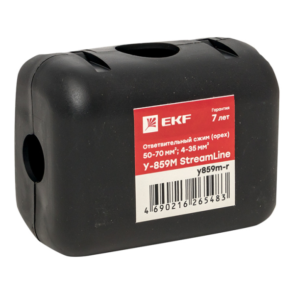 Ответвительный сжим (орех) У859М (50-70 мм2, 4-35 мм2) розничный стикер StreamLine EKF