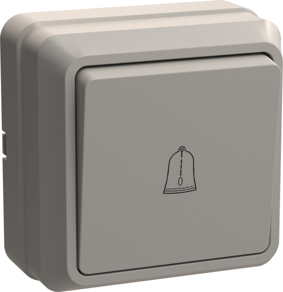 Выключатель 1-клавишный ОУ кнопочный ВСк20-1-0-ОКм 10А ОКТАВА кремовый IEK