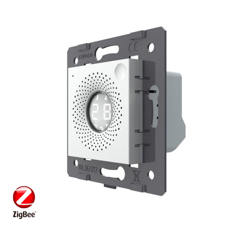 Датчик температуры и влажности ZigBee, цвет серый (механизм) Livolo
