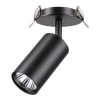 Встр.св-к IP20 GU10 50W 220V PIPE черный C NOVOTECH