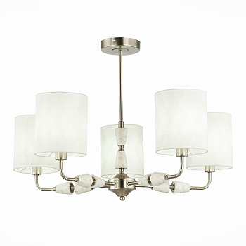 Люстра потолочная Никель/Белый E14 5*40Вт SLE107802-05 EVOLUCE