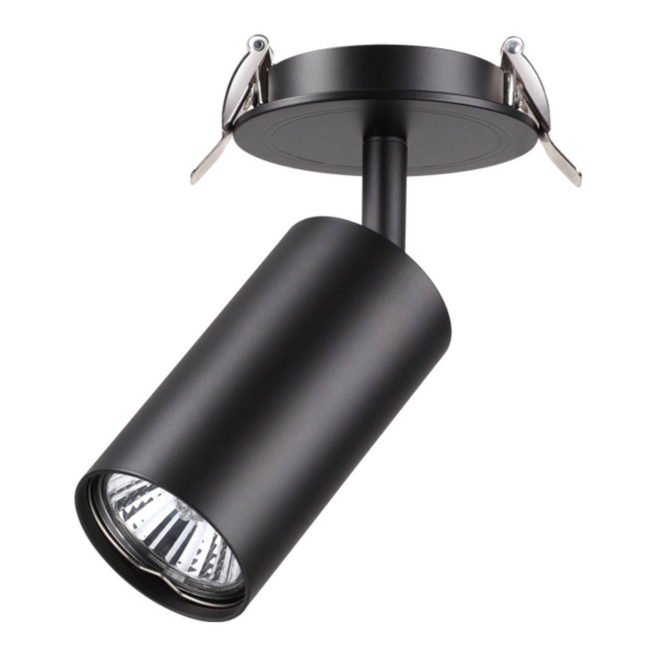 Встр.св-к IP20 GU10 50W 220V PIPE черный C NOVOTECH