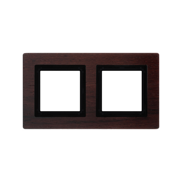 Рамка из натурального дерева, "Avanti", венге, 2 поста (4 мод.) DKC