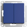 ATLASDESIGN Переключатель перекрестный 2-клавишный 10АХ, аквамарин Schneider Electric