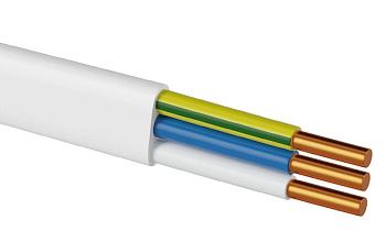 Провод ПВВП 3х1 ГОСТ (100м), белый TDM