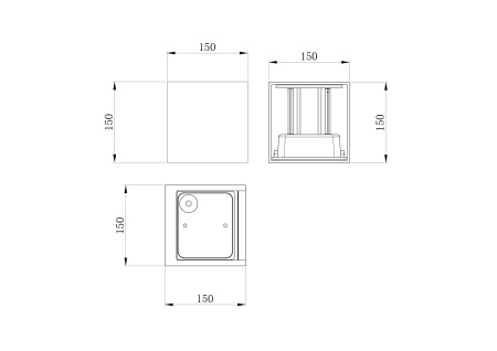 Архитектурная подсветка 20Вт 3000К Серый IP54 Fulton O572WL-L20GR3K Outdoor Maytoni
