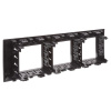 Рамка-суппорт "Avanti" для "In-liner Front", черный, 6 модулей DKC