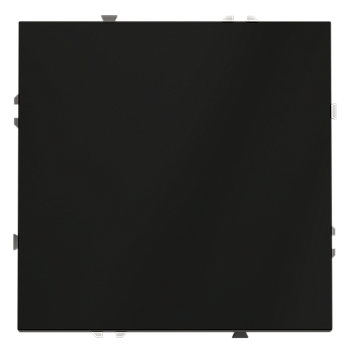 Проходной переключатель встраиваемый Voltum S70 одноклавишный 10А, (черный матовый)