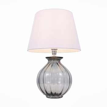 Прикроватная лампа Хром, Дымчатый/Белый E27 1*60Вт (из 2-х коробок) SL968.404.01 ST LUCE