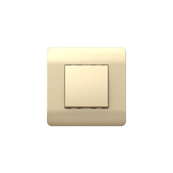 Переключатель 1-клавишный, 10А, шампань NEW3-E CHINT