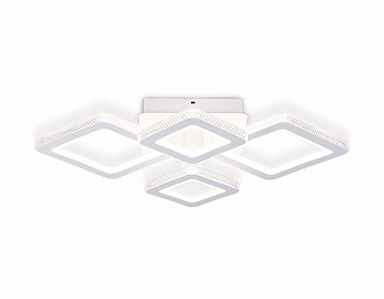 Потолочный светодиодный светильник с пультом FA8878/2+2 WH белый 3000K-6400K 88W 710*520*125 (ПДУ ИК) Ambrella Light