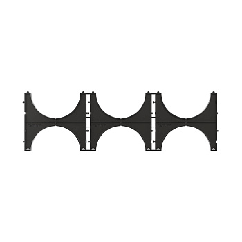 Держатель расстояния (кластер) для двустенных труб, д.110мм, тройной DKC