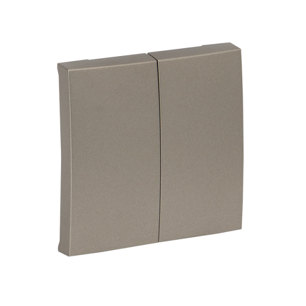 Валенсия Лицевая панель выключателя 2-кл, 10А кашемир EKF