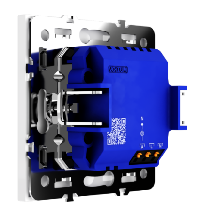 Датчик движения встраиваемый Voltum S70, (белый глянцевый)