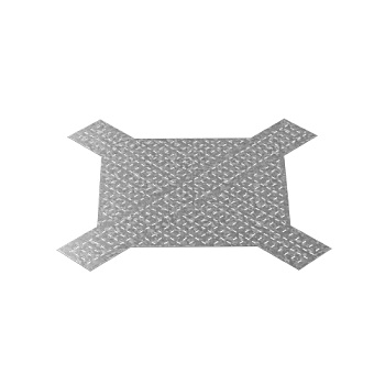 Донная вставка для крестообразного разветвителя для лотков ЛКР 600, толщ. 1,0 мм, Сендзимир цинк Ostec