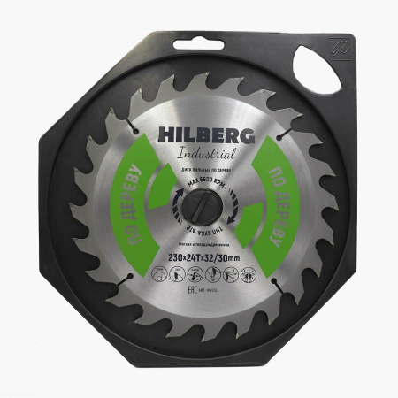 Диск пильный Industrial Дерево 230*32/30*24Т HW233 Hilberg