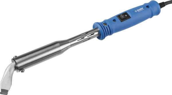 Высокомощный электропаяльник 200Вт с пластиковой рукояткой, выключателем, клин, Ceramic PRO ЗУБР