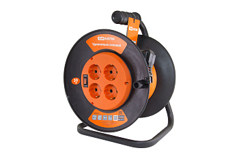 Удлинитель силовой УКз10-004 TDM (4 места/30м ПВС 3х0,75)