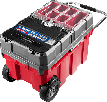 Ящик-тележка для инструмента "МЕГА БОКС" пластиковый, 24", Профессионал ЗУБР