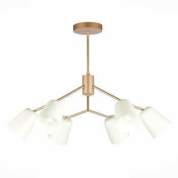 Люстра потолочная Золотистый/Белый E14 6*40Вт SLE155902-06 EVOLUCE