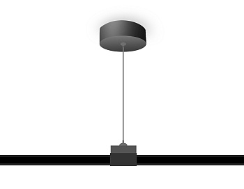 Подвес для трекового шинопровода GL7033 BK черный 1 м Ambrella Light