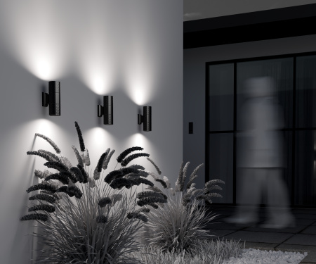 Настенный светильник (бра) 50Вт Черный IP54 Bowery O583WL-02B Outdoor Maytoni