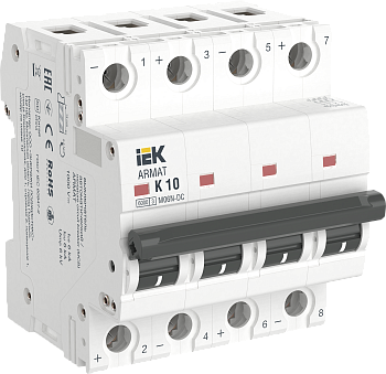Выключатель автоматический ВА МОД M06N-DC 4П K 10А ARMAT IEK