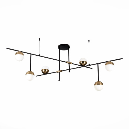 Люстра потолочная Черный/Белый, Золотистый G9 6*5Вт 4000К SL1507.422.06 ST LUCE