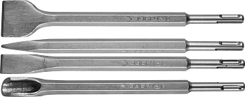 SDS-plus Набор зубил 250 мм, 4 шт (B) ЗУБР