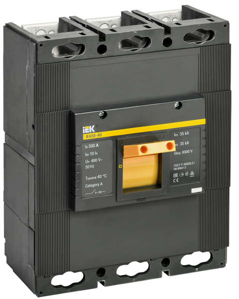 Выключатель автоматический ВА88-40 3П 500А 35кА IEK
