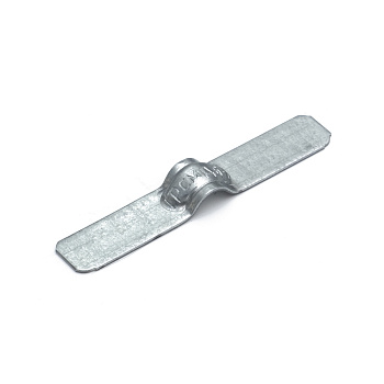 Скоба металлическая двухлапковая СМД d6-7 мм для монтажного пистолета (без отверстий) (100 шт/уп) Промрукав