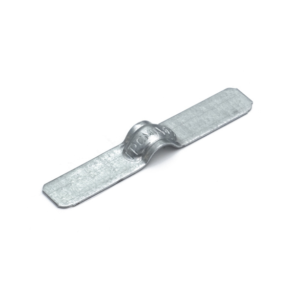 Скоба металлическая двухлапковая СМД d6-7 мм для монтажного пистолета (без отверстий) (100 шт/уп) Промрукав