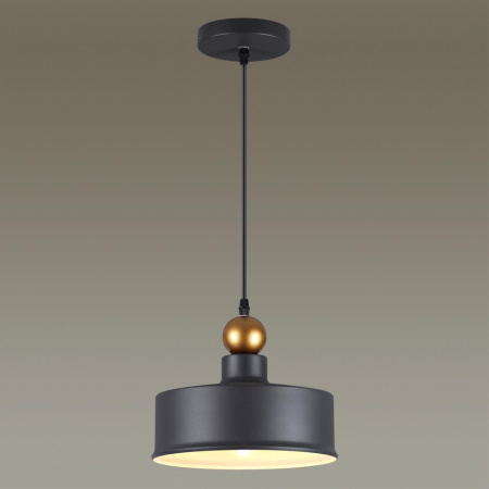 Подвес Е27 1*40W BOLLI темн.серый/золотой ODEON LIGHT