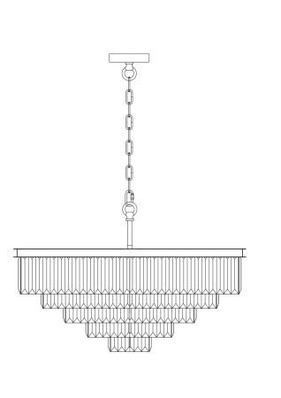 Подвесной светильник 12*E14 40Вт Хром IP20 Revero MOD085PL-12CH Maytoni