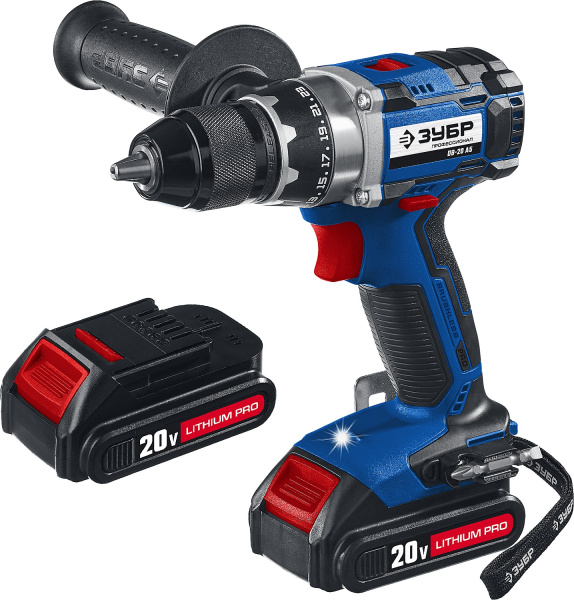 20В бесщеточная дрель-шуруповерт, 2 АКБ (1,5Ач), в кейсе, Профессионал. DB-20 A5 ЗУБР